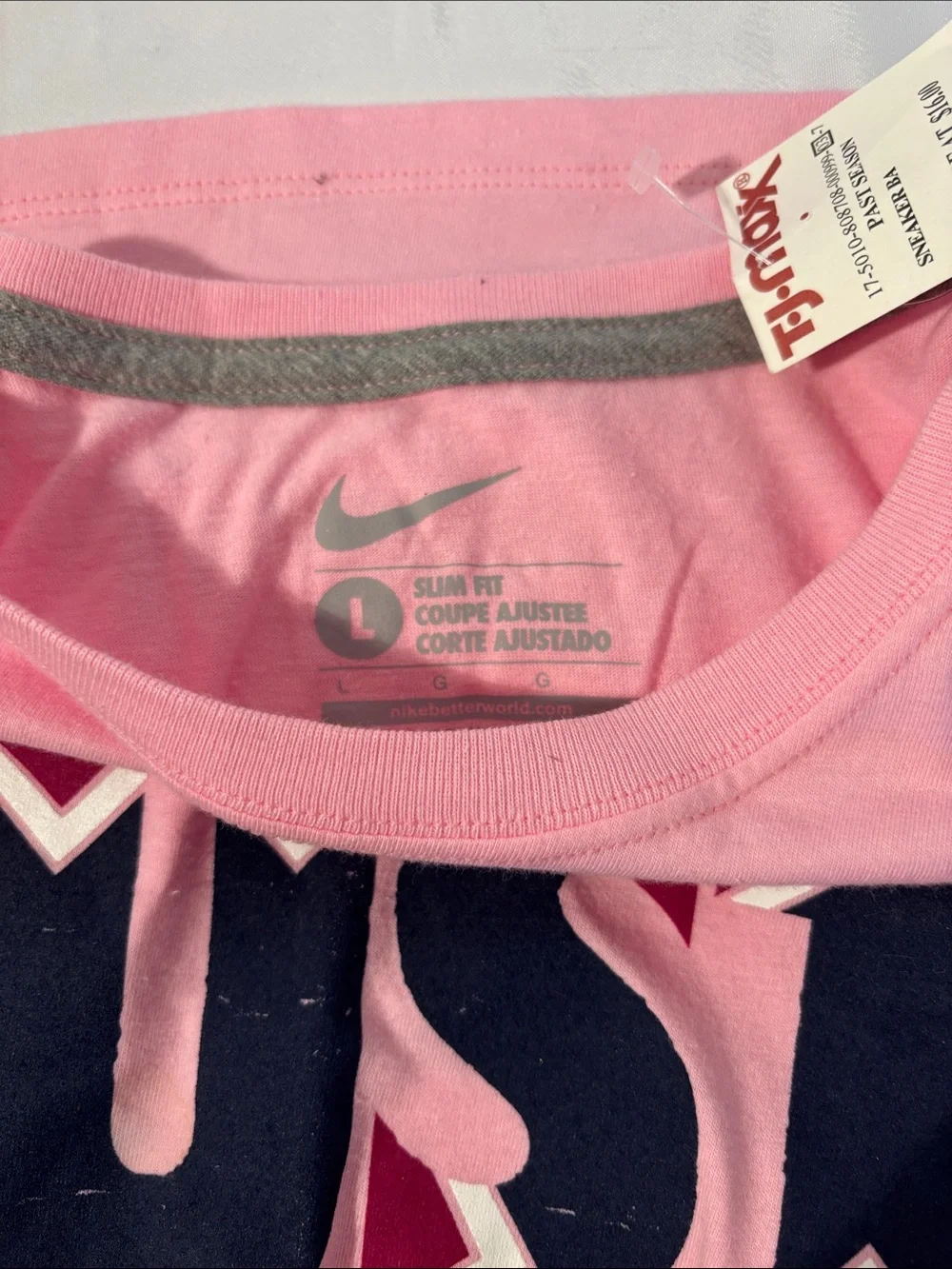 Nike Girls' Pink Short Sleeve 'Just Do It' Graphic Tee
